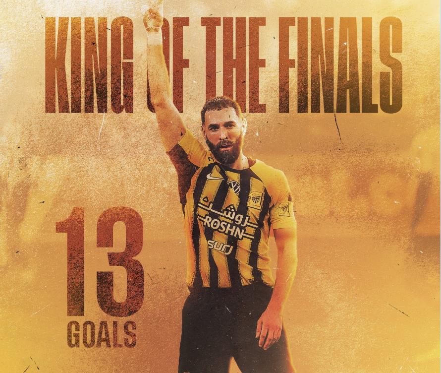 开云登录-梅开二度！本泽马助吉达联合获双冠，各类决赛中已打入13球